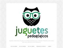 Tablet Screenshot of juguetespedagogicos.com